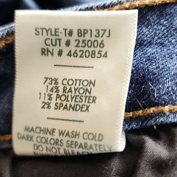 Just Black High Rise Skinny Jeans 27 NWT - Picture 4 of 4